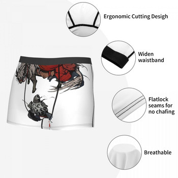 Tarnished And Jockey Horse Man\'s Boxer Briefs Elden Ring Дишащо креативно бельо Шорти с висококачествен печат Идея за подарък