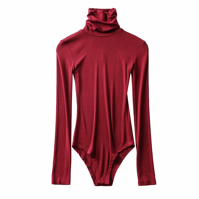 Body cu gât roscat Body body pentru femei Body sexy pentru femei Body cu mânecă lungă Body negru pentru femei casual streetwear