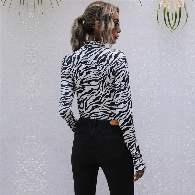 Seksikas moetrükiga bodi naistele pikkade varrukatega Bodycon Skinny Body ülikonna top Jumpsuit Bodys Romper Top Streetwear body