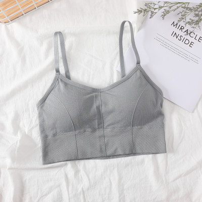 U Sexy Bralette fără spate Sutien activ pentru femei Sutien căptușit fără sudură Femei Lenjerie din bumbac Topuri lungi fără fir Sutien Sutien UMKA