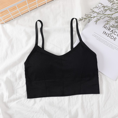 U Sexy Bralette fără spate Sutien activ pentru femei Sutien căptușit fără sudură Femei Lenjerie din bumbac Topuri lungi fără fir Sutien Sutien UMKA