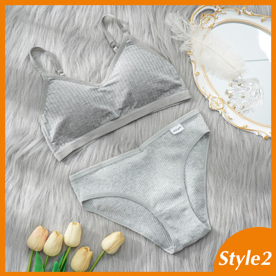 Komplet grudnjaka od 2 komada Ženski seksi grudnjak Seksi žensko donje rublje Basic Rastezljiva majica bez rukava Rebrasti topovi Modni grudnjak za djevojčice
