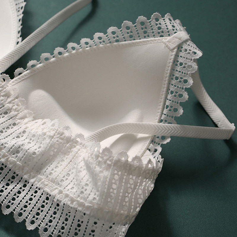 2022 Nou DeepV Set sutien și chiloți sexy fără spate Închidere din dantelă în față fără sudură Lenjerie de corp Push Up Slip femei Seturi de lenjerie fără fir