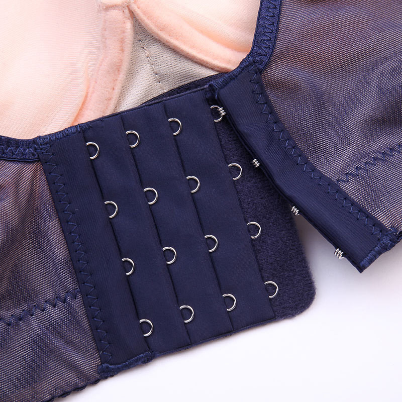 Sutien căptușit Push Up pentru femei Sutien de mărime mare din dantelă Adaugă sutien cu sârmă cu două cupe Sutien cu închidere în față Sutien de mărime mare pentru bust mare