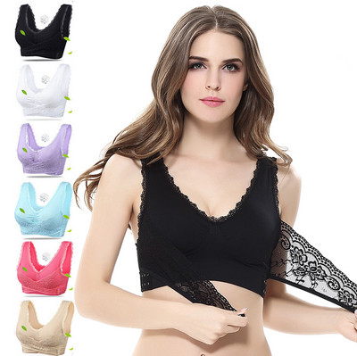 WONTIVE elöl záródó melltartók női nagyméretű melltartó Push Up bralette szexi csipkés melltartó Seamless fehérnemű vezeték nélküli melltartó fehérnemű