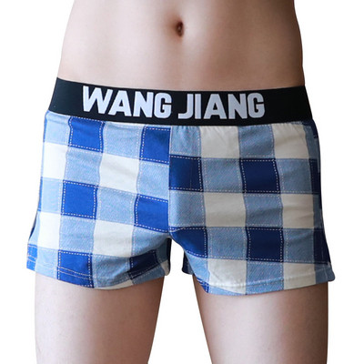 Nouă moda pentru bărbați, pantaloni cu săgeți, boxer, chiloți clasici în carouri pentru bărbați, chiloți largi, respirabili, îmbrăcăminte pentru acasă