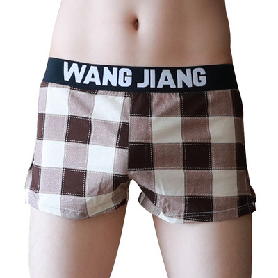 Nouă moda pentru bărbați, pantaloni cu săgeți, boxer, chiloți clasici în carouri pentru bărbați, chiloți largi, respirabili, îmbrăcăminte pentru acasă