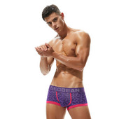 Boxer pentru bărbați sexy de modă, din bumbac, respirabil, lenjerie de corp elastică pentru bărbați, pantaloni scurți, husă umflată, chiloți pentru bărbați moale, diamant