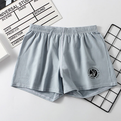 Μόδα Εσώρουχα Καρό Μπόξερ Σορτς Είδη σπιτιού Βαμβακερά σώβρακα Ποιοτικά ριγέ χαλαρά άνετα παντελόνια με βέλη