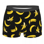 Ανδρικά εσώρουχα μπανάνα Φρούτα χιούμορ Μπόξερ Σορτ Σορτς Ανδρικά μαλακά σώβρακα Ανδρικά σορτς μπόξερ σε μέγεθος πολυεστέρα