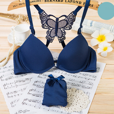 ATHVOTAR Zatvoreni komplet donjeg rublja od čipke s prednje strane/2 KOM Ženski grudnjak Leptir bežični podstavljeni grudnjak odijelo za donje gaće 2022.