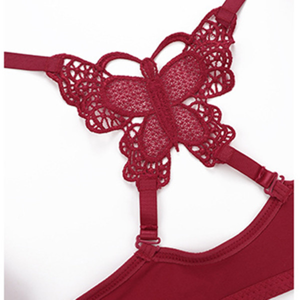 ATHVOTAR Zatvoreni komplet donjeg rublja od čipke s prednje strane/2 KOM Ženski grudnjak Leptir bežični podstavljeni grudnjak odijelo za donje gaće 2022.