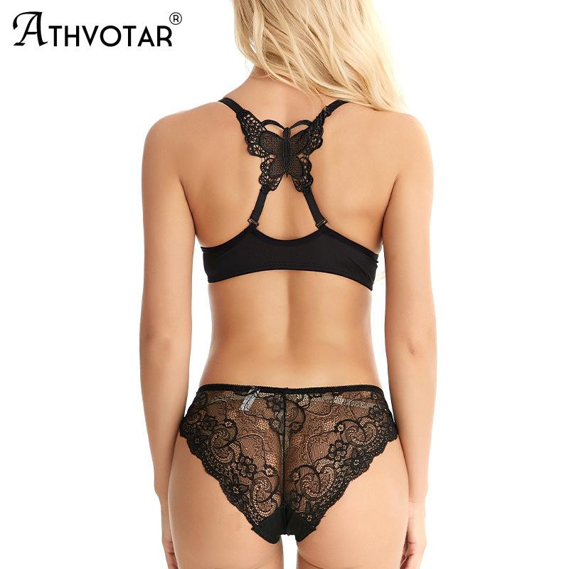 ATHVOTAR Zatvoreni komplet donjeg rublja od čipke s prednje strane/2 KOM Ženski grudnjak Leptir bežični podstavljeni grudnjak odijelo za donje gaće 2022.