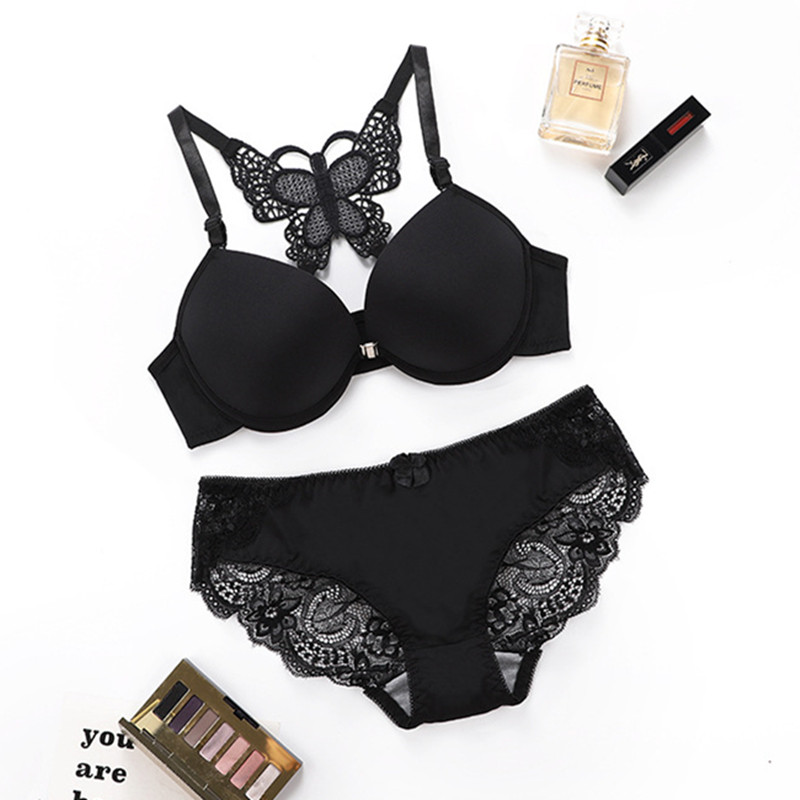 ATHVOTAR Zatvoreni komplet donjeg rublja od čipke s prednje strane/2 KOM Ženski grudnjak Leptir bežični podstavljeni grudnjak odijelo za donje gaće 2022.