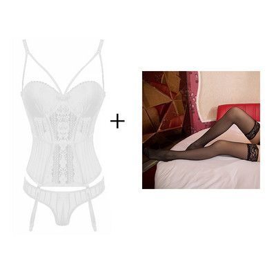 CINOON Μαύρη μόδα Γυναικεία Σέξι Σετ Σουτιέν Κέντημα Bralette Σετ εσώρουχα Γυναικεία κιλότα Σύντομο Σετ Γυναικεία εσώρουχα