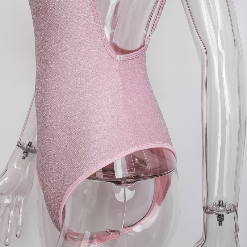 Slergiri seksikas spagetirihm särav bodi naiste v-kaelusega varrukateta seljata peokoosid naiste bodycon klubirõivad