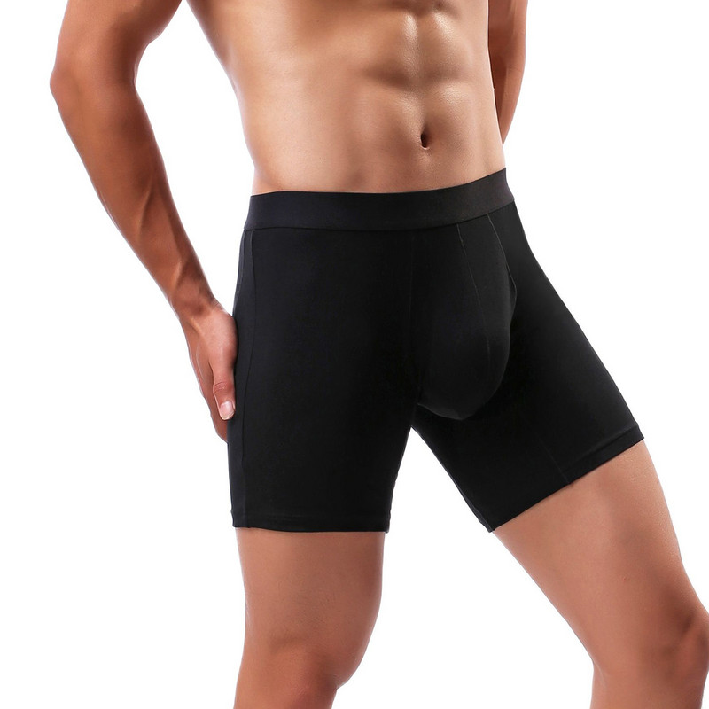 Εσώρουχα CLEVER-MENMODE Ανδρικά μποξεράκια Μακριά σορτς σέξι βαμβακερά σώβρακα εσώρουχα πουγκί εσώρουχα Μπόξερσορτ Knickers hombre