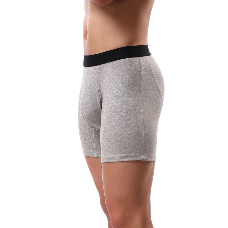 Εσώρουχα CLEVER-MENMODE Ανδρικά μποξεράκια Μακριά σορτς σέξι βαμβακερά σώβρακα εσώρουχα πουγκί εσώρουχα Μπόξερσορτ Knickers hombre