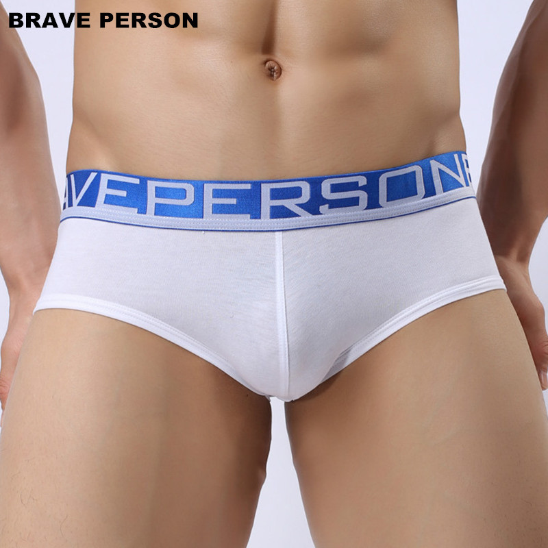 BRAVE PERSON Lenjerie de corp pentru bărbați de marca Boxer pentru bărbați, bumbac, modă, sexy, boxeri mici, chiloți boxer pentru bărbați, noi sosiri B1160