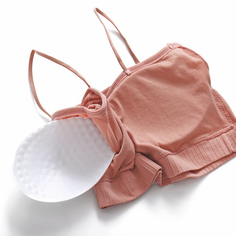 Sutien din bumbac pentru femei Sutien cu top pentru femei Lenjerie intimă cu bretele pentru femei