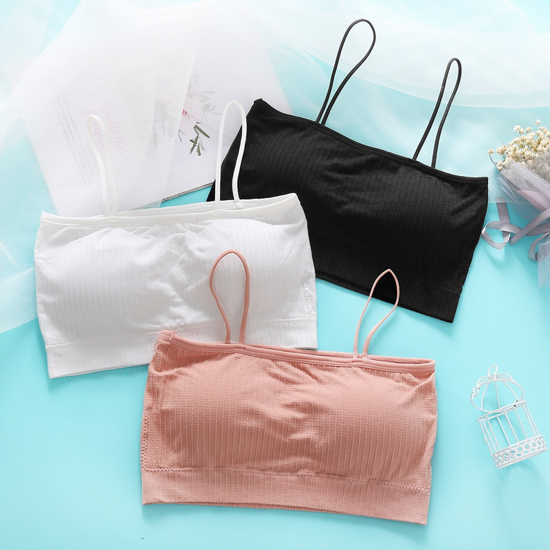 Sutien din bumbac pentru femei Sutien cu top pentru femei Lenjerie intimă cu bretele pentru femei