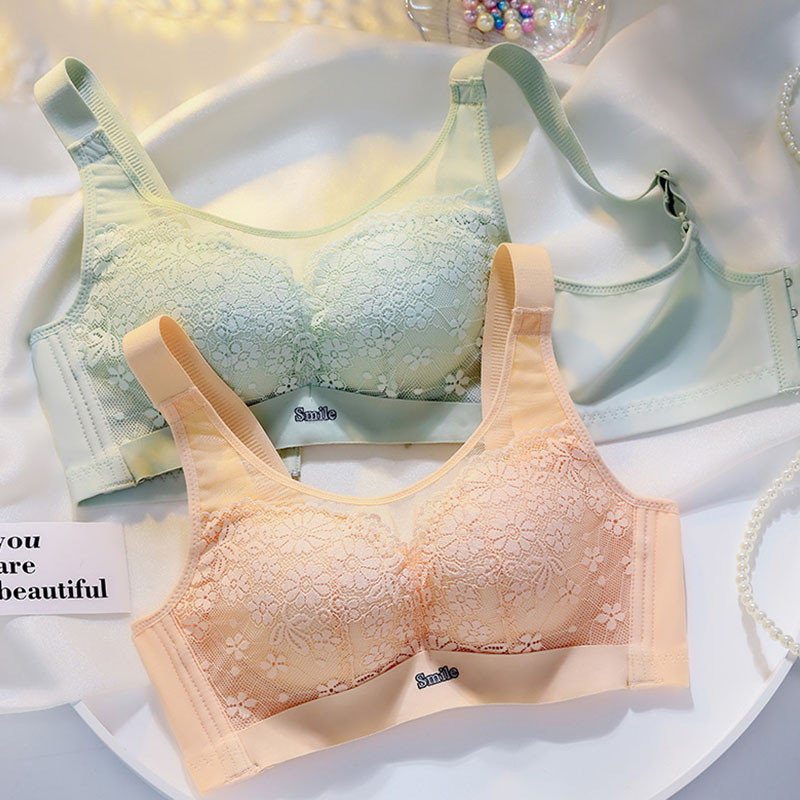 Stil de top cu tub, fără inel de oțel, sutien pentru fete nou, lenjerie de corp respirabilă și confortabilă, adunați corset anti-cădere, dantela moale, sexy