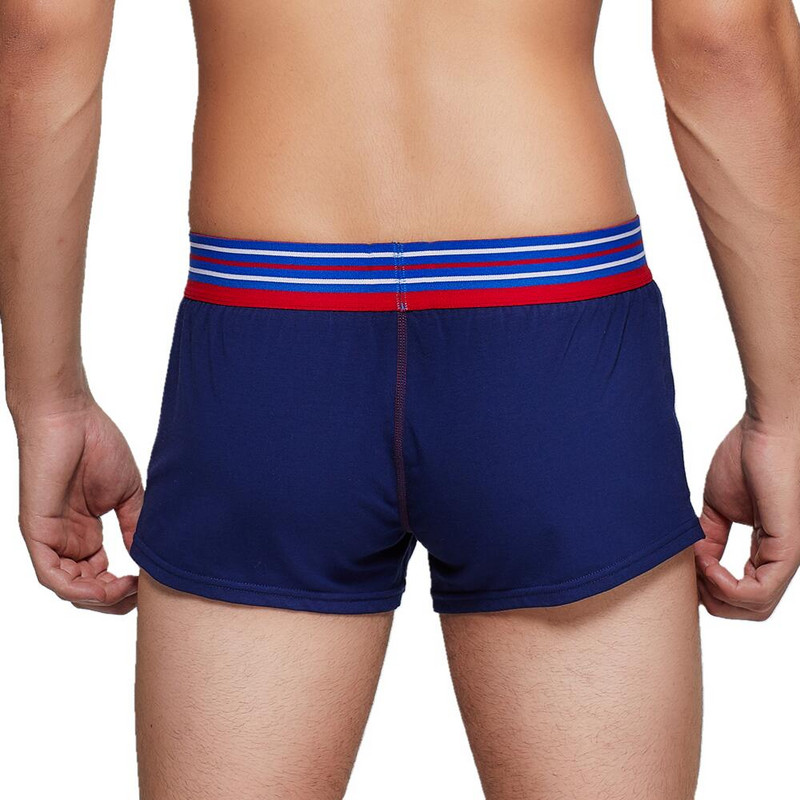 SEOBEAN Lenjerie de corp Boxer pentru bărbați Pantaloni largi de acasă Pantaloni scurți Chiloți din bumbac Home Lounge Penis Husă Boxeri pentru bărbați