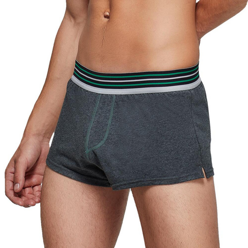 SEOBEAN Lenjerie de corp Boxer pentru bărbați Pantaloni largi de acasă Pantaloni scurți Chiloți din bumbac Home Lounge Penis Husă Boxeri pentru bărbați