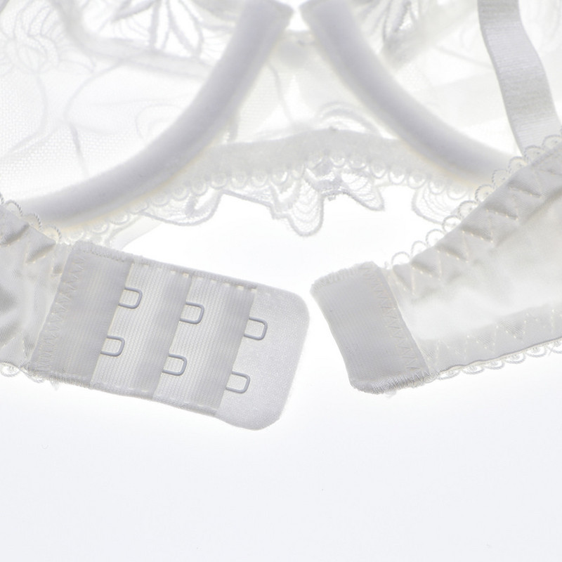 Varsbaby 2τμχ Γυναικεία Σέξι Εξαιρετικά Λεπτά Αναπνεύσιμα Σετ φλοράλ εσωρούχων Σουτιέν+στρινγκ