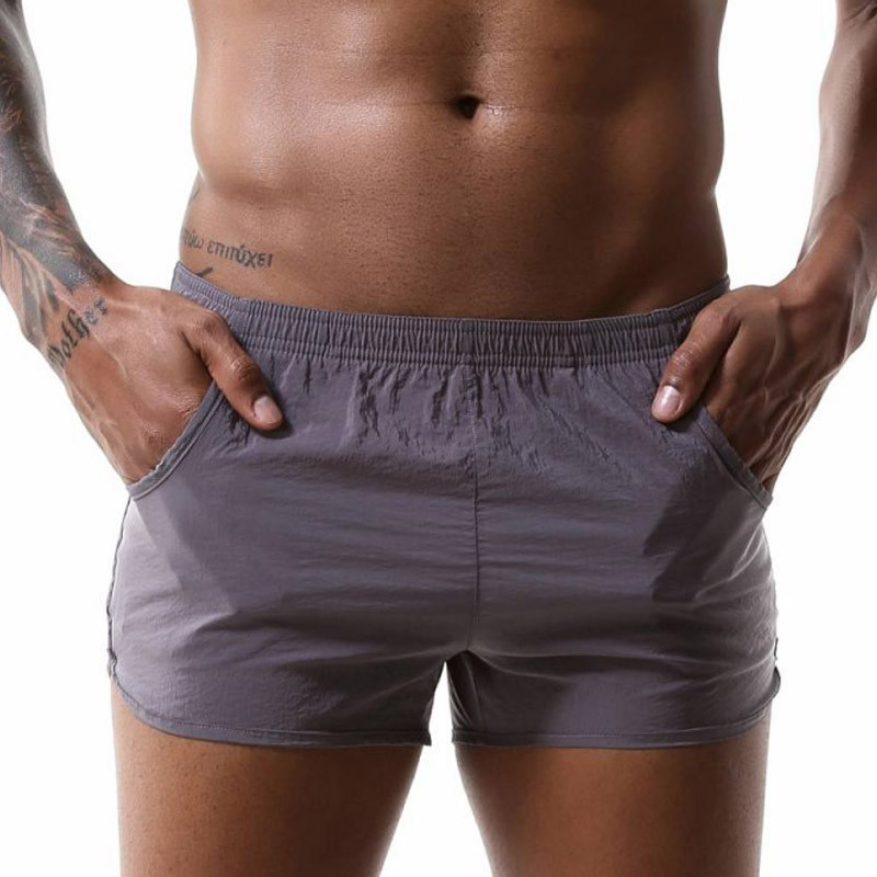 Lenjerie de corp boxer largi pentru bărbați Chiloți pentru bărbați Boxershorts țesuți confortabili, respirabili, lenjerie de casă ocazională Chiloți de dormit pentru bărbați