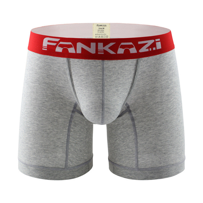 Muške duge bokserice Donje rublje Muške gaćice s dugim nogavicama Seksi torbica za penis niskog struka Muške prozračne pamučne gaće za spavanje za kućni boravak