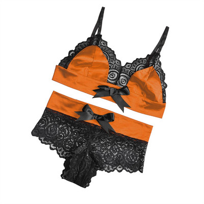 Seksīga mežģīņu apakšveļa sievietēm Push Up Krūšturis Topi Biksītes Apakšveļa Brikste Komplekts Patchwork Bow Gumveļa Sieviešu Šorti Pidžamas Tērpi