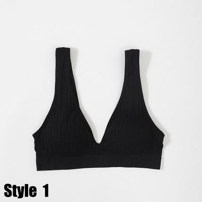 Qisin sieviešu bezšuvju sporta apgriešanas tops Sexy krūštura sieviešu topi ar caurulīti Deep V Sexy sieviešu apakšveļa Bralette bez piedurknēm Camis Bandeau