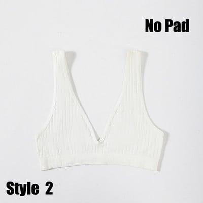 Qisin sieviešu bezšuvju sporta apgriešanas tops Sexy krūštura sieviešu topi ar caurulīti Deep V Sexy sieviešu apakšveļa Bralette bez piedurknēm Camis Bandeau