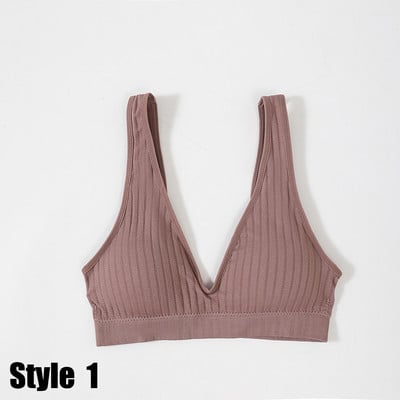 Qisin sieviešu bezšuvju sporta apgriešanas tops Sexy krūštura sieviešu topi ar caurulīti Deep V Sexy sieviešu apakšveļa Bralette bez piedurknēm Camis Bandeau
