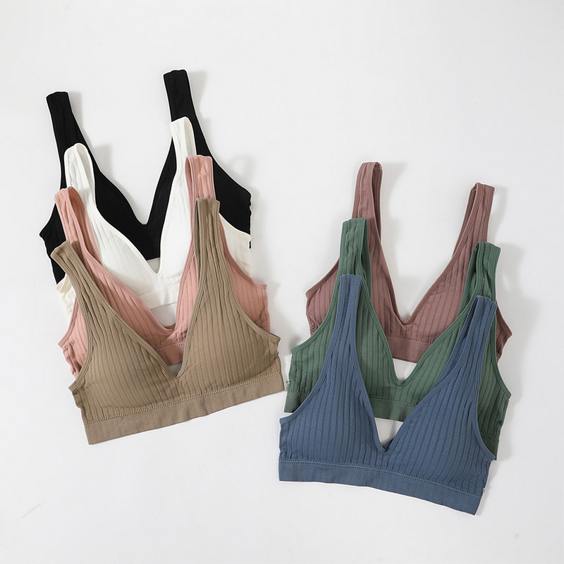 Qisin sieviešu bezšuvju sporta apgriešanas tops Sexy krūštura sieviešu topi ar caurulīti Deep V Sexy sieviešu apakšveļa Bralette bez piedurknēm Camis Bandeau