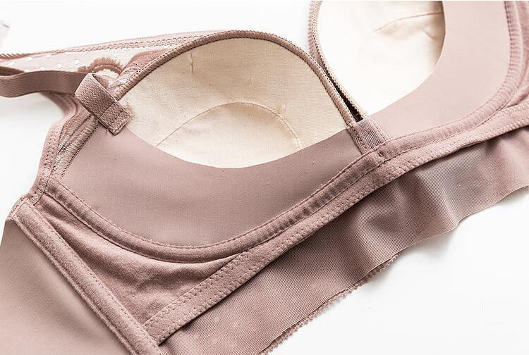 Naiste 100% ehtsast siidist vooder välispitskangaga 3/4 tassi Mugav juhtmevaba rinnahoidja Bralette TG120