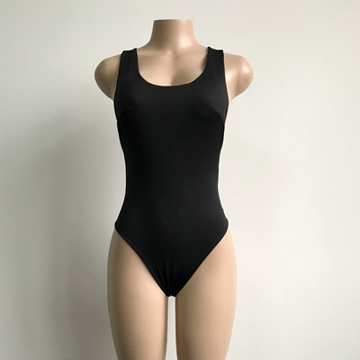 Seksi bodi s V-izrezom Ženski modni ženski kombinezon bez rukava bez leđa Lady Skinny Elegantni bodi Ženski kombinezon D190732