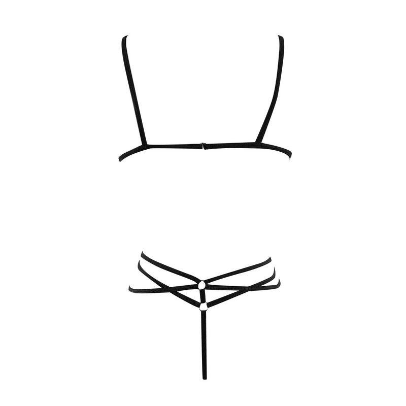 Femei Latex Clubwear Sutien cu bretele reglabile cu slip Costumul de baie Costum de baie Set de lenjerie Lenjerie intima Tinuta rave pentru dansul la bar