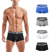 Hot Sale Boxer Férfi Márka Pamut Bugyi Fehérnemű U Konvex Task Férfi Alsónadrág Boxer