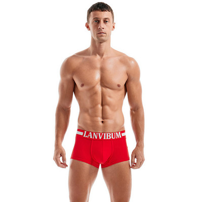 Hot Sale Boxer Férfi Márka Pamut Bugyi Fehérnemű U Konvex Task Férfi Alsónadrág Boxer
