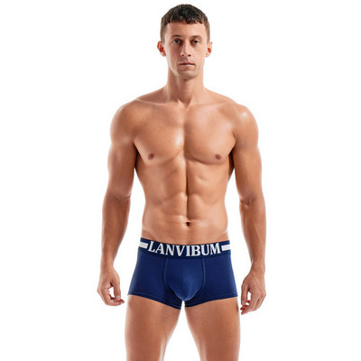 Hot Sale Boxer Férfi Márka Pamut Bugyi Fehérnemű U Konvex Task Férfi Alsónadrág Boxer