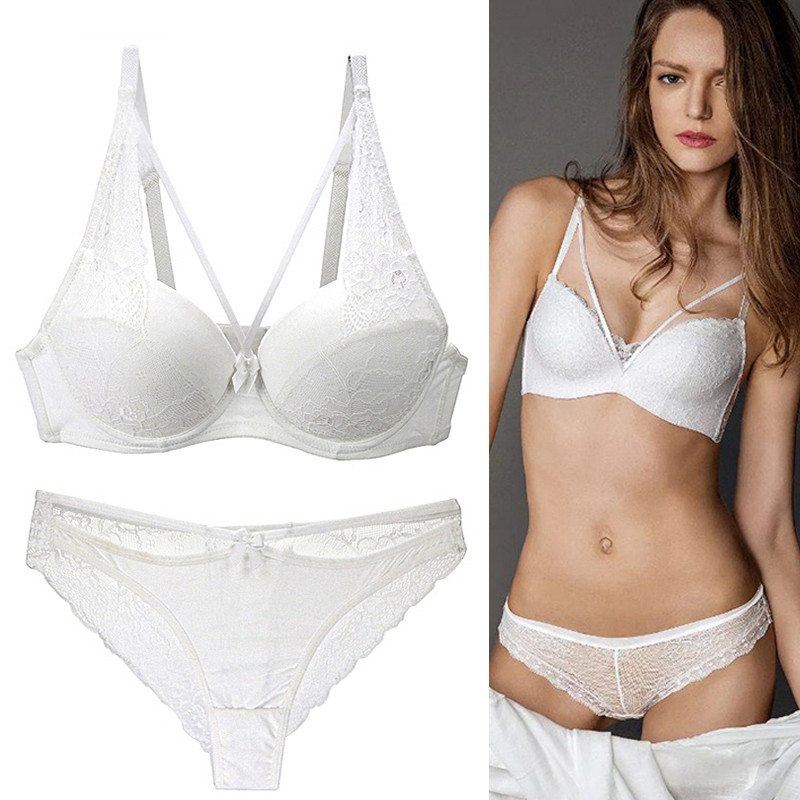 YBFDO Γυναικεία Σετ σουτιέν Σετ Σέξι Δαντέλα Push Up Σουτιέν Εσώρουχα Στριγκάκια Εσώρουχα Plus Size ABCDE Γυναικεία Σετ εσώρουχα σουτιέν