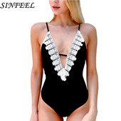 SINFEEL Body sexy din dantelă pentru femei, fără mâneci, 2018, pentru plajă, pentru plajă, fără spate, salopete scurte, pentru femei, pentru club, corp pentru femei