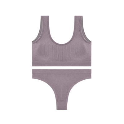 ACELANDY-Set de lenjerie intima pentru femei Bralette Lenjerie pentru femeie Tank moale Crop fără cusături Sutien fără sârmă și Bralette fără spate Lenjerie
