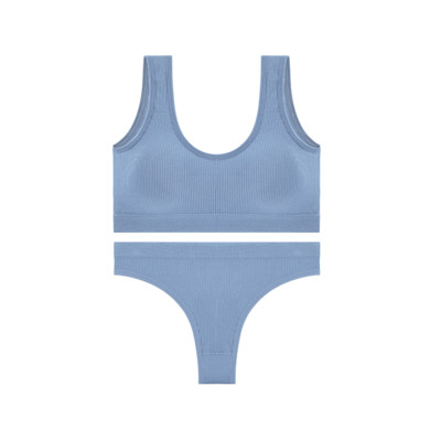 ACELANDY-Set de lenjerie intima pentru femei Bralette Lenjerie pentru femeie Tank moale Crop fără cusături Sutien fără sârmă și Bralette fără spate Lenjerie