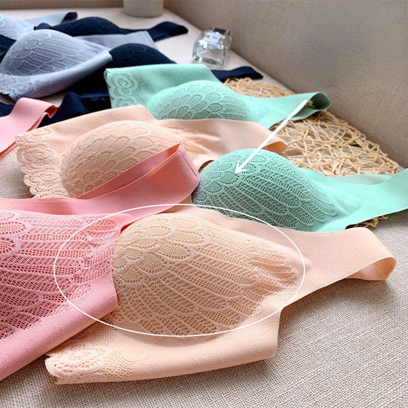 Naiste õmblusteta rinnahoidjad push up M-3XL suur juhtmevaba pitsmoodne Bralette suvetopspesu