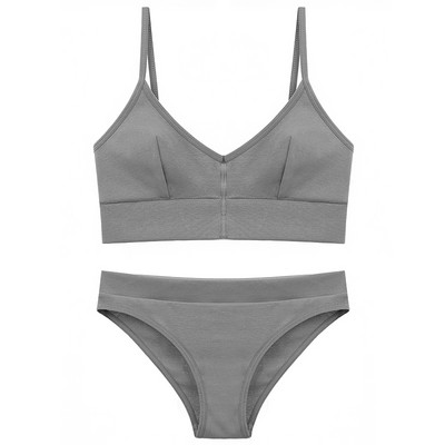 Visokokvalitetni ženski komplet bešavnih grudnjaka, seksi gaćice niskog struka, donje rublje bez žica, grudnjak, pamučni set ženskog donjeg rublja