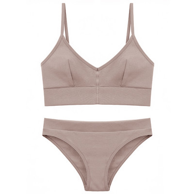Visokokvalitetni ženski komplet bešavnih grudnjaka, seksi gaćice niskog struka, donje rublje bez žica, grudnjak, pamučni set ženskog donjeg rublja
