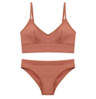 Visokokvalitetni ženski komplet bešavnih grudnjaka, seksi gaćice niskog struka, donje rublje bez žica, grudnjak, pamučni set ženskog donjeg rublja